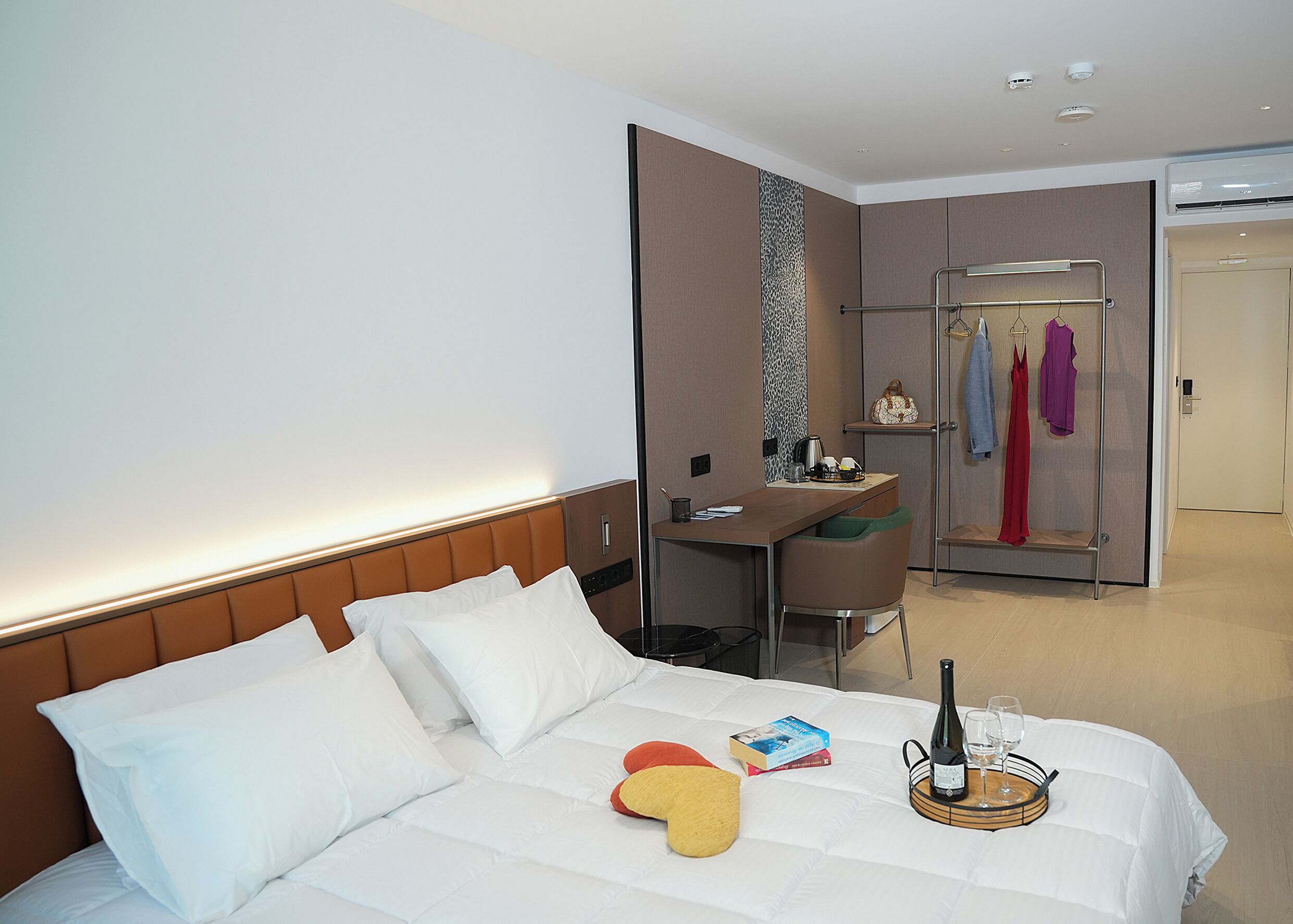 Chambre Deluxe, vue sur le jardin | Bureau, espace de travail pour ordinateurs portables