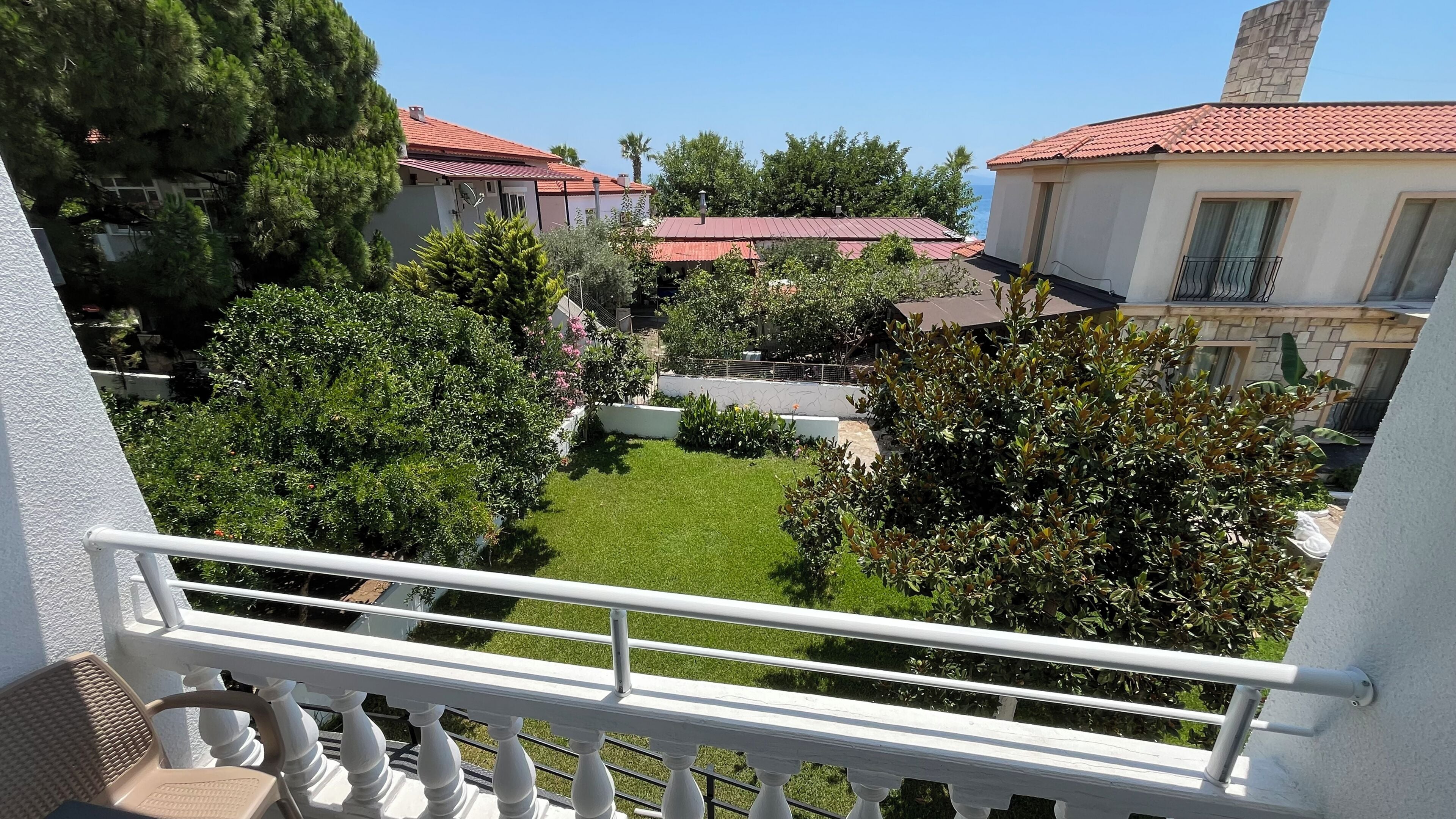 Comfort Double Room, Balcony, Sea View | Property grounds