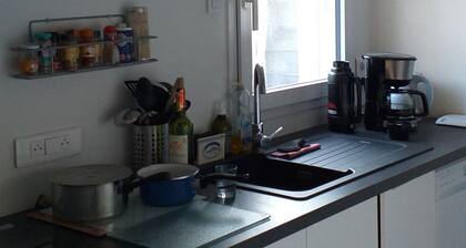 A small house with a garden, not overlooked, 5 minutes from the beach,