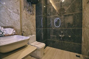 Shower, hair dryer, slippers, towels - Trillium Hotel by Stay Sphere (Srinagar)