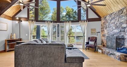 A-Frame + Game Room | Deck Dining + Firepit + Lake Views | North Bay Chalet