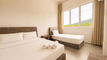 Iron/ironing board, WiFi, bed sheets