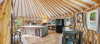 The Wanderer's Yurt #1 by Chatuge Home Concierge | Luxury Mountain Glamping