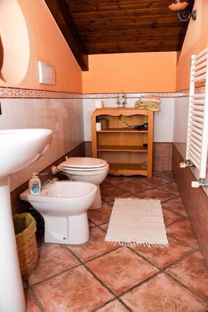 Habitación doble, vista al mar | Baño
