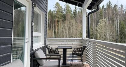 Stylish two-storey home, parking and sauna