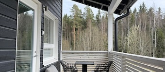 Stylish two-storey home, parking and sauna