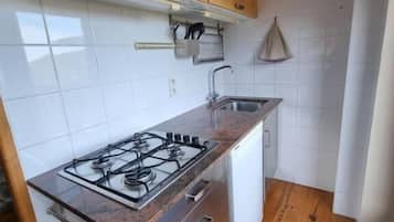 Superior Apartment, Balcony, Mountain View | Private kitchen | Full-sized fridge, oven, stovetop, high chair