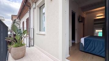 Kamar Double Superior, balkon, pemandangan kota | Teras/patio