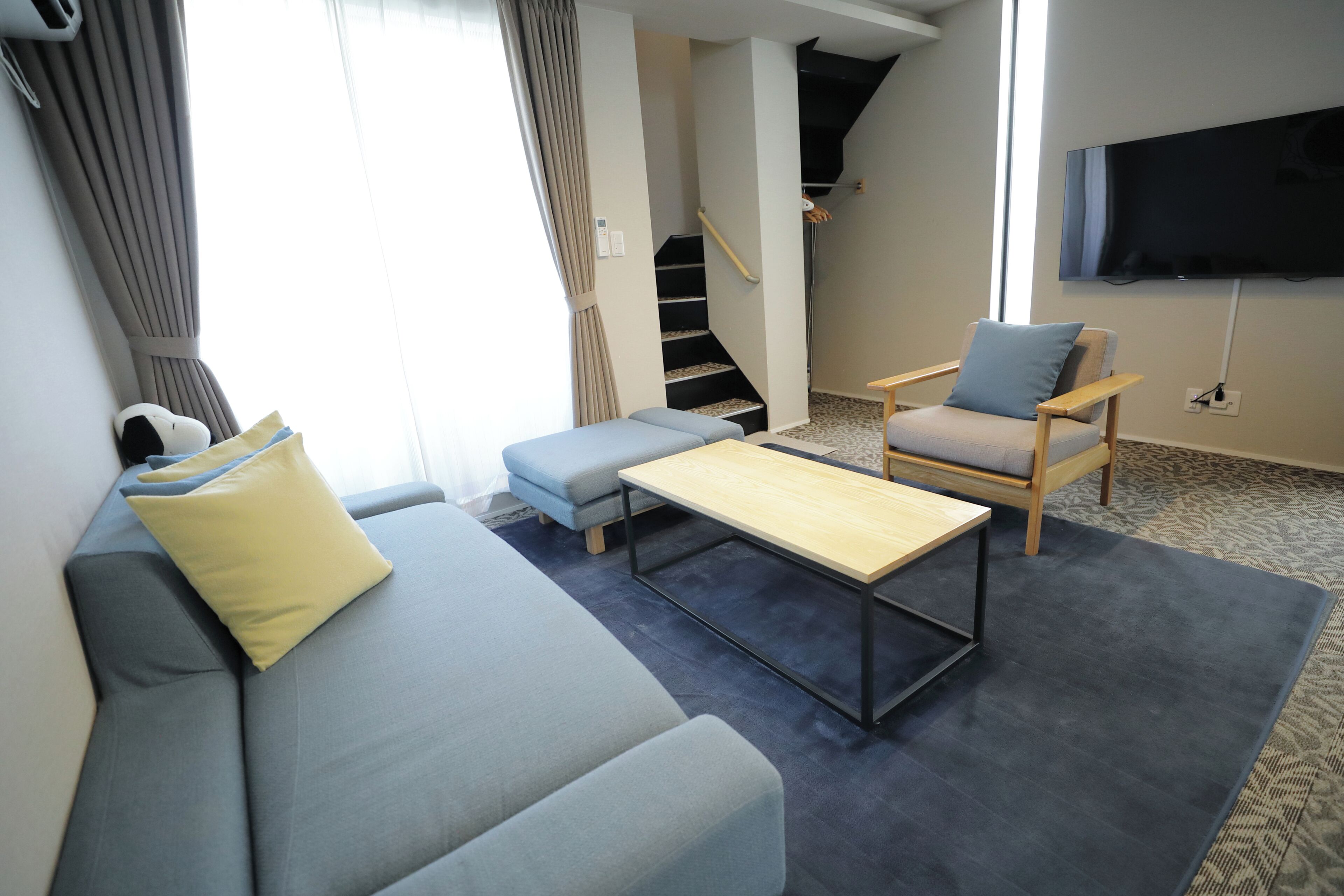 Duplex, 2 Bedrooms, Balcony | Living area | LCD TV, streaming services
