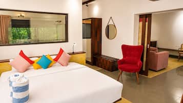 Junior Suite, Pool View | Premium bedding, desk, laptop workspace, iron/ironing board (on request)