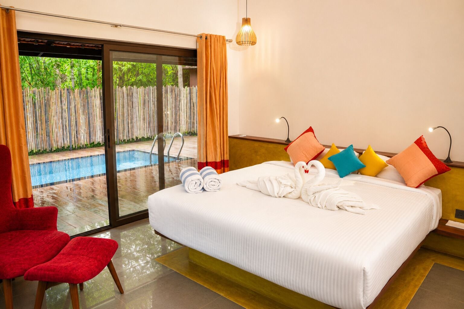 Luxury Suite, Pool View | Premium bedding, desk, laptop workspace, iron/ironing board (on request)