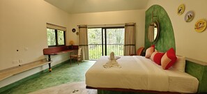 Deluxe Double Room, Patio, Courtyard View | Desk, laptop workspace, iron/ironing board, free WiFi - Amritara Dominics Nature Retreat Wayanad (Sultan Bathery)