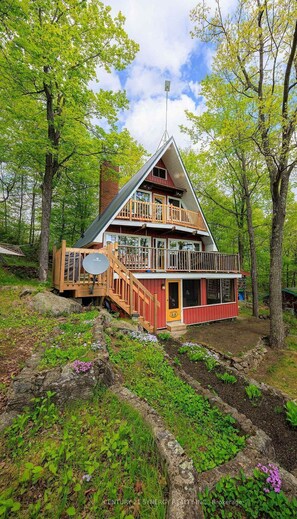 Exterior - Stunning Waterfront Chalet on Bob's Lake | Deep Water + Breathtaking Views (South Frontenac)