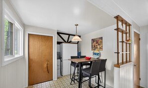 Dining - Stunning Waterfront Chalet on Bob's Lake | Deep Water + Breathtaking Views (South Frontenac)