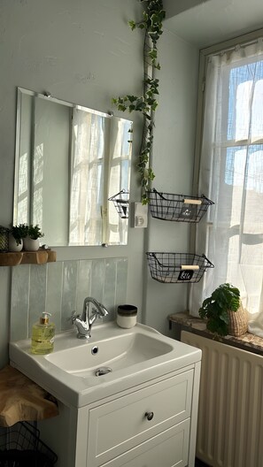 Ducha, secador de pelo, toallas