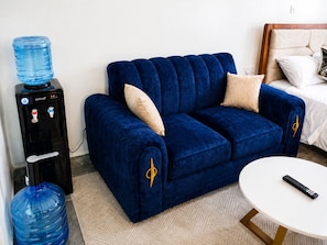 Living area - Modern, secure studio with Wi-Fi, Smart TV & kitchenette in Thindigua. (Kiambu)