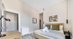 2 bedrooms, iron/ironing board, travel crib, WiFi