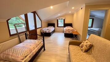 Blackout drapes, iron/ironing board, free WiFi