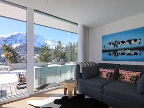 Living area - Eden 2 by Arosa Holiday Appartement/Fewo, Bad, WC, 6-Bettwohnung by Interhome (Arosa)