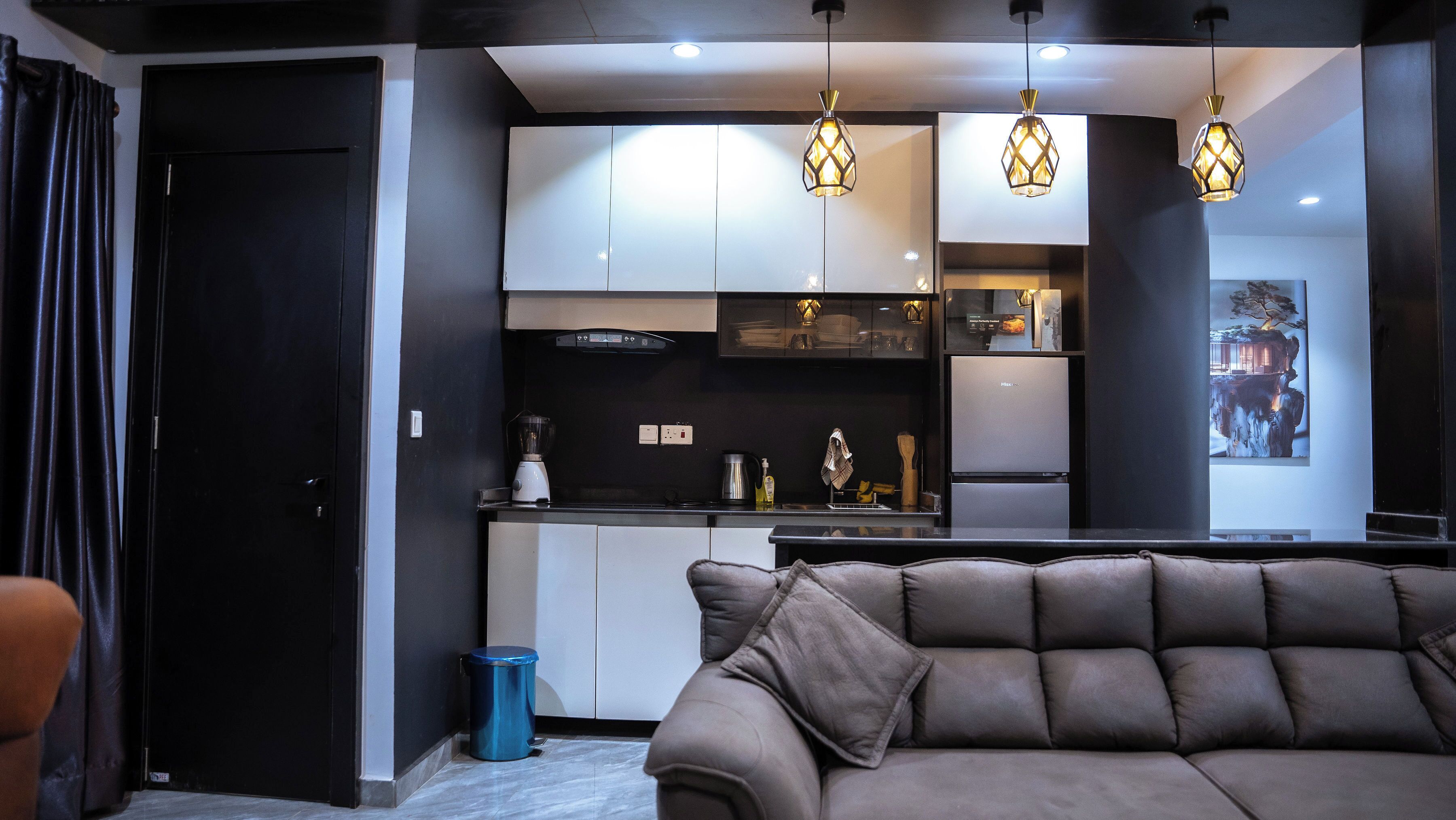 One-Bedroom Queen Size Apartment | Zona de estar