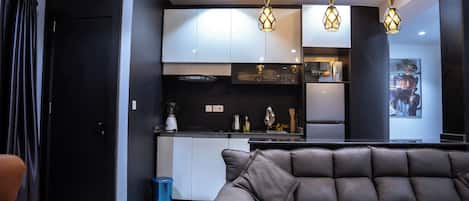 One-Bedroom Queen Size Apartment | リビング エリア