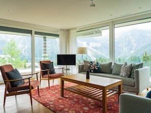 Living area - Eden Mountain Resort - Wohnung "Bladh" Appartement/Fewo, Dusche und Bad, WC, 7-B by Interhome (Arosa)