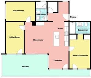 Floor plan - PlantA rosa by Arosa Holiday Appartement/Fewo, Dusche oder Bad, WC, 6-Bettwohnun by Interhome (Arosa)