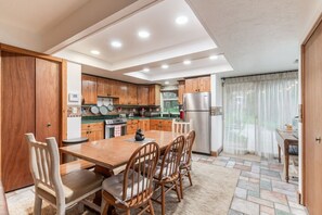 Coffee/tea maker, fridge, microwave, oven - Rustic Roots | Hot Tub | 30 Min to Yellowstone (Island Park)