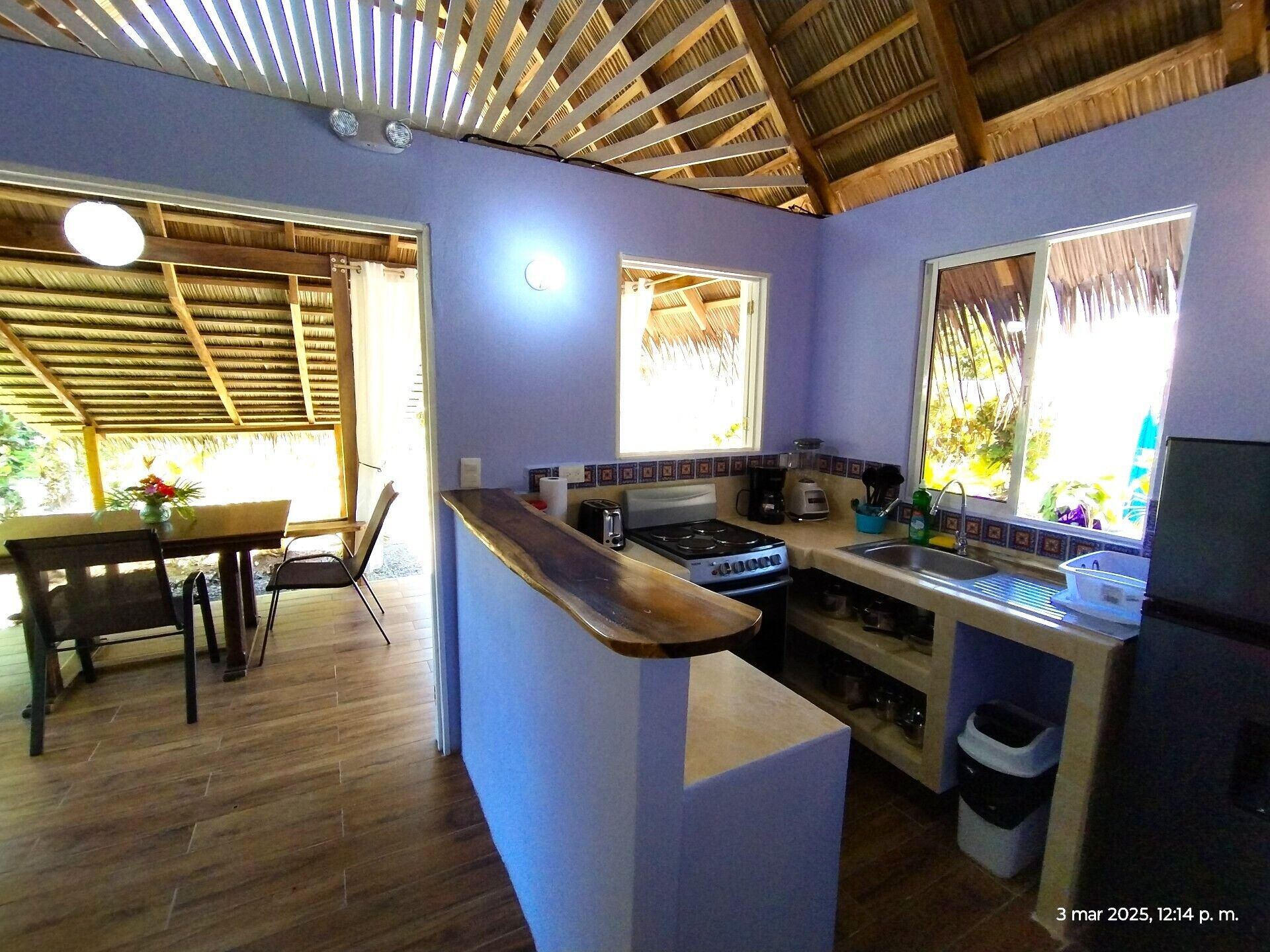 Fridge, oven, stovetop, coffee/tea maker