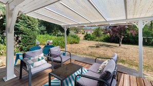 Terrace/patio - Holiday Home 'Au Relax N°10' with Shared Pool and Terrace (Saint-Crépin-et-Carlucet)