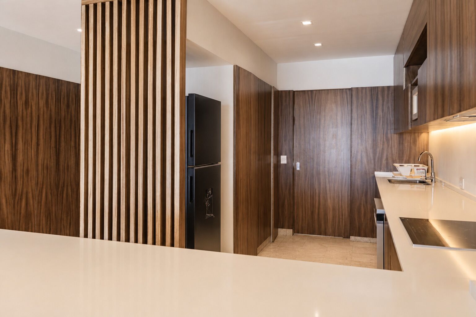 Deluxe Apartment, Balcony, Beach View | Private kitchen