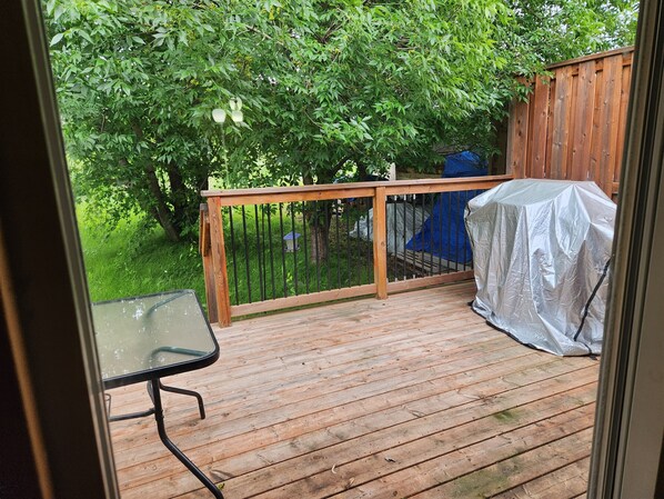 Deluxe Double Room, Patio, Lake View | Terrace/patio - Cedar Creek Resort (East Braintree)