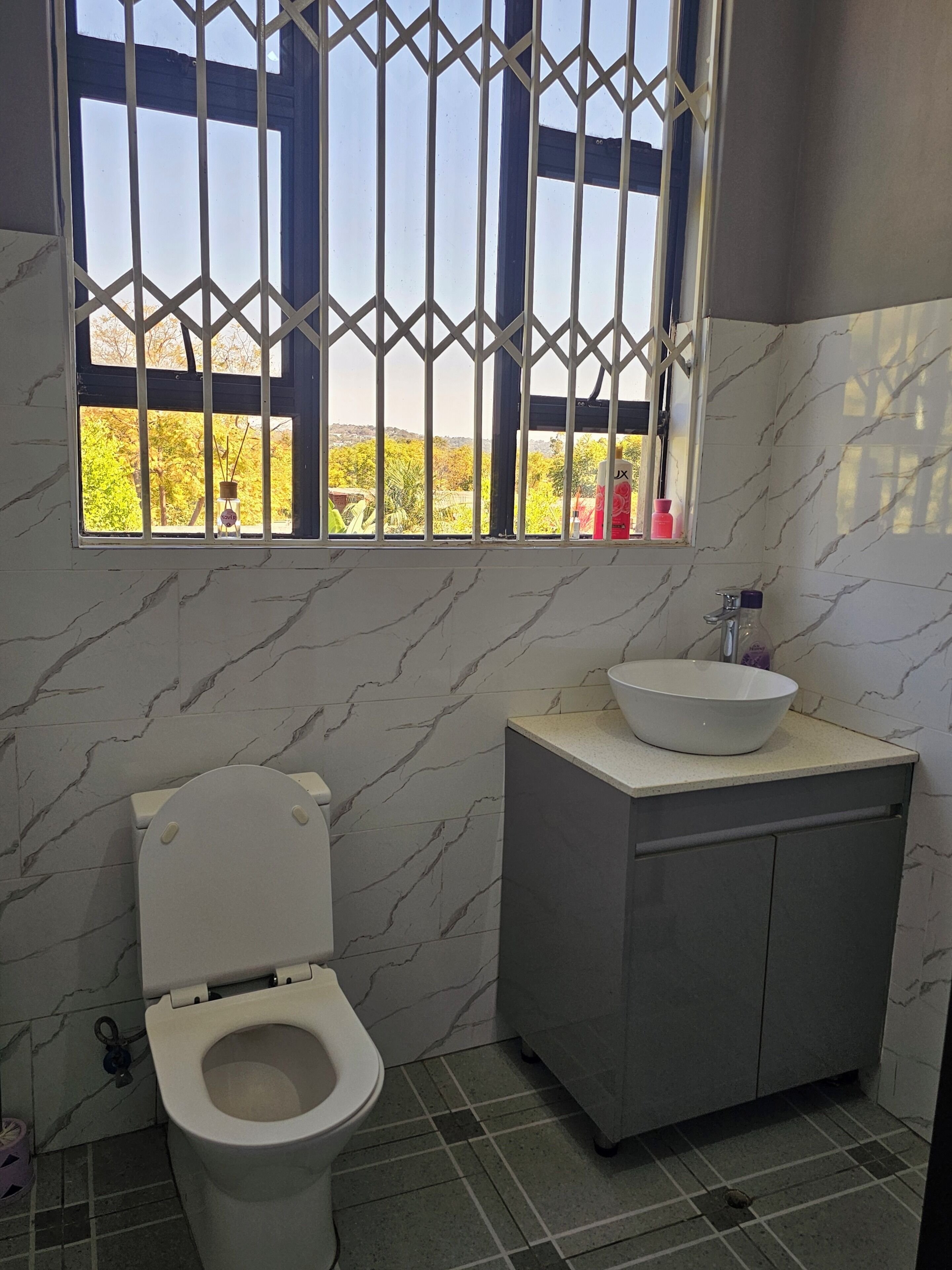 Towels, soap, toilet paper