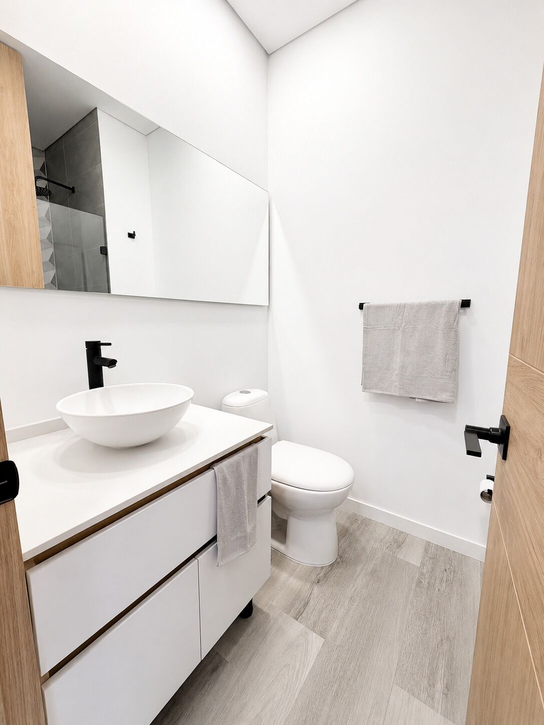 Towels, soap, toilet paper