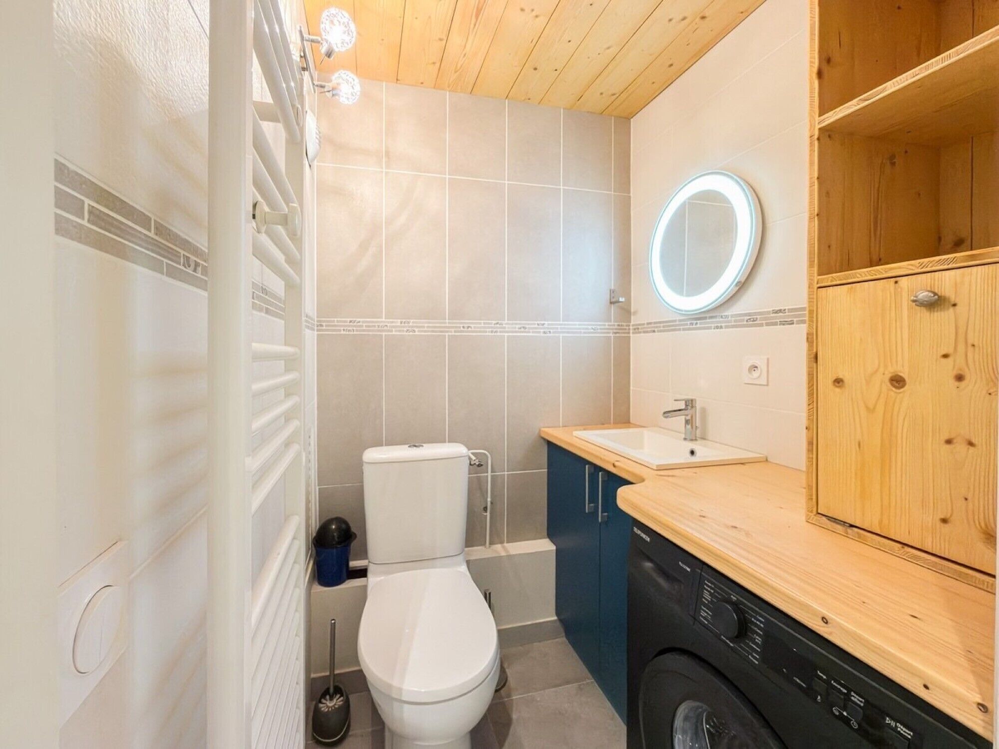 Shower, hair dryer