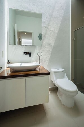 Shower, hair dryer, towels, soap - Tremendous 3-bedroom house with AC in Puerto Vallarta (Puerto Vallarta)
