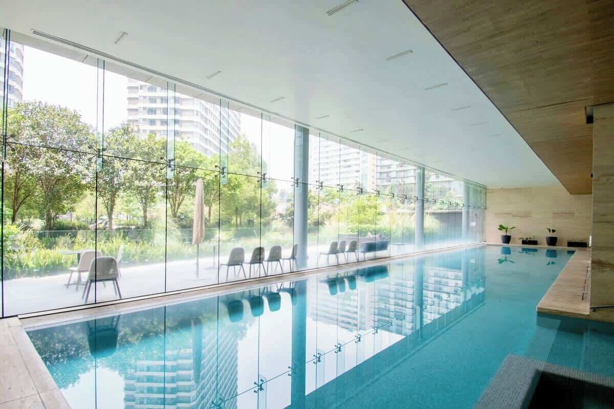 Enjoy access to a beautiful indoor pool, perfect for a refreshing swim, a relaxing afternoon, or unwinding after a busy day exploring the city.