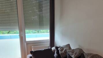 Apartment, 1 Bedroom, Smoking | Living room