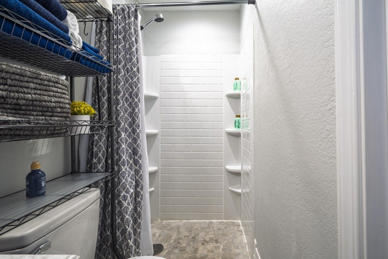 Hair dryer, towels