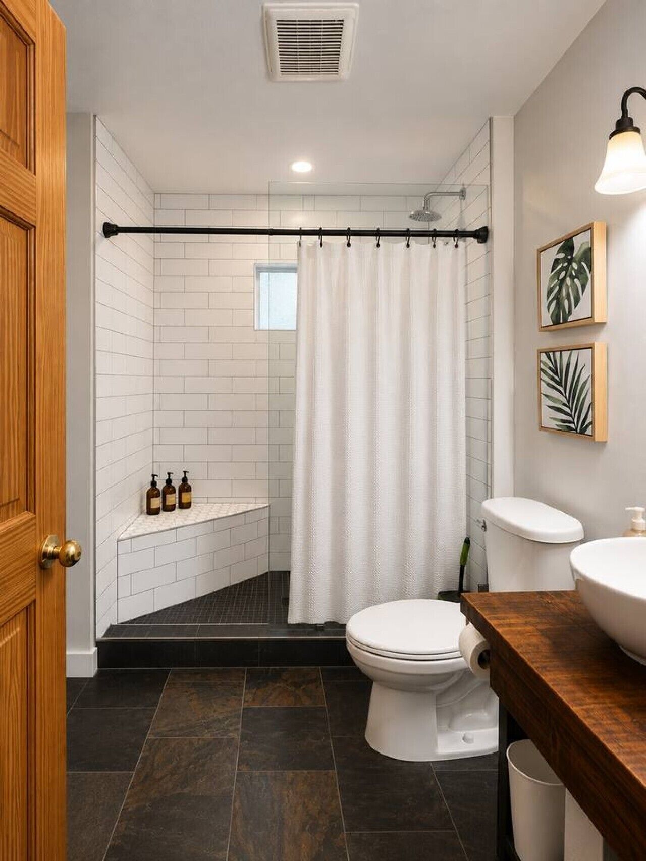 Shower, hair dryer