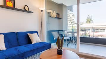 Familie appartement, balkon, uitzicht op stad | Woonruimte