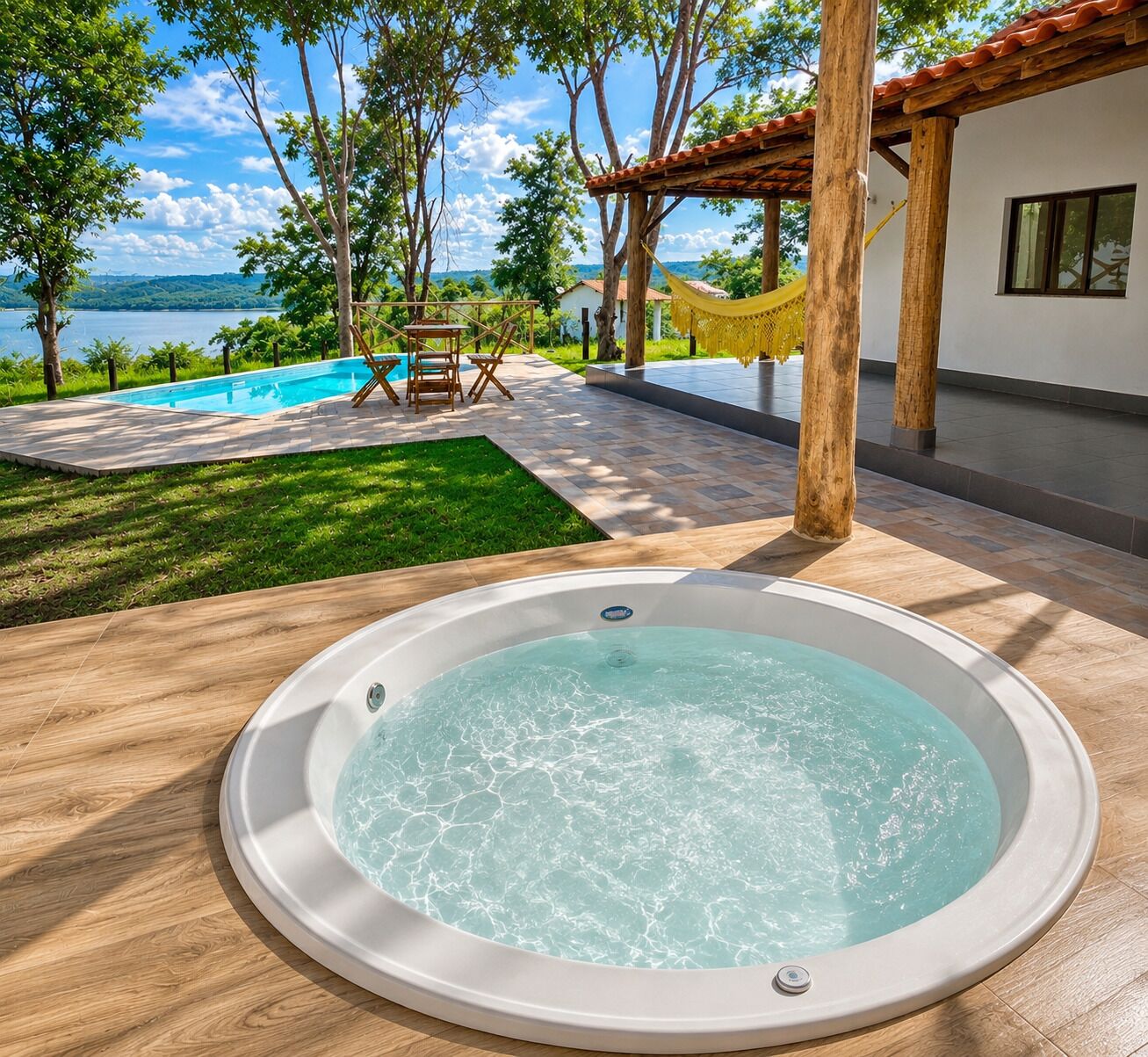 Private spa tub
