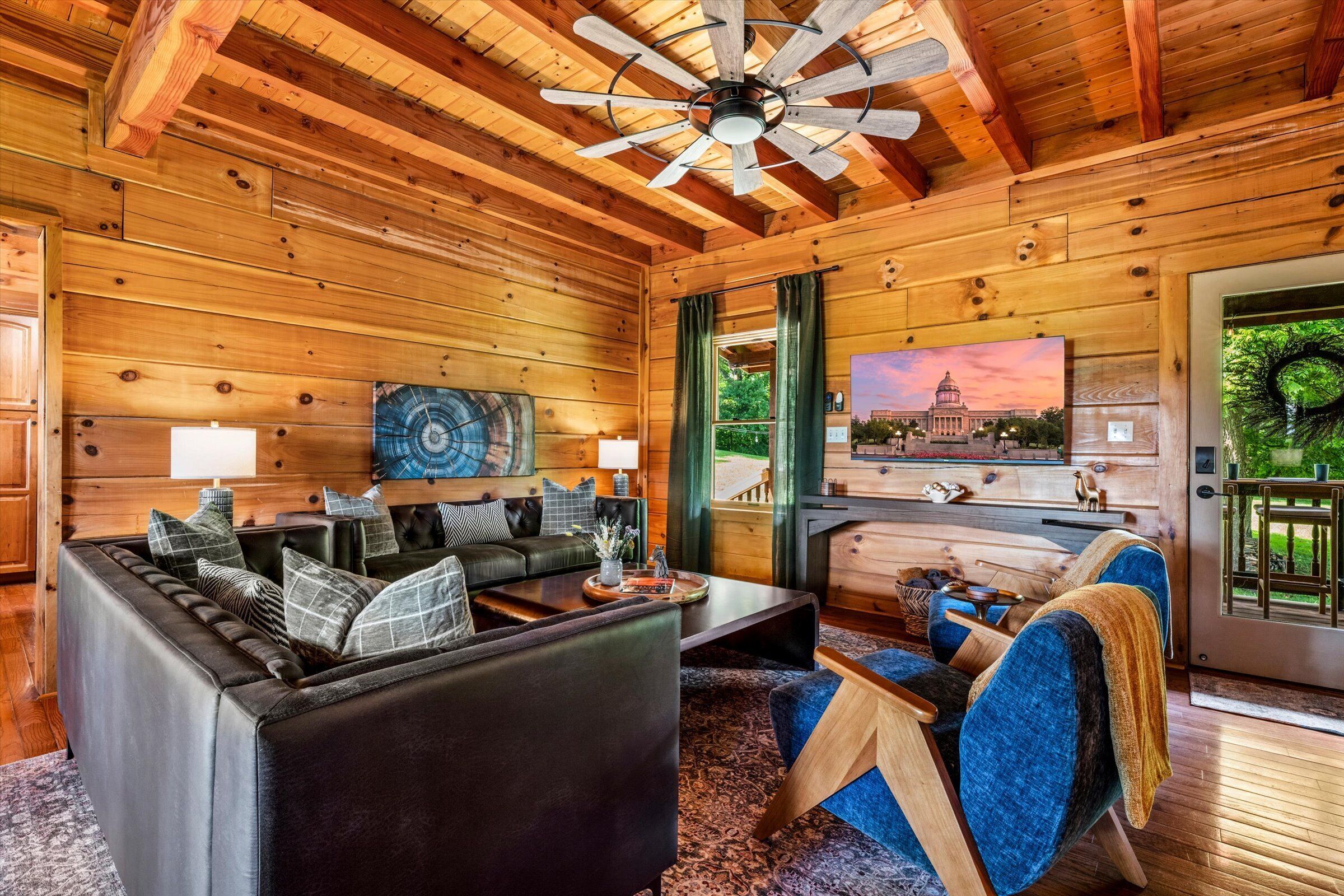 Smart TV, foosball, table tennis, books