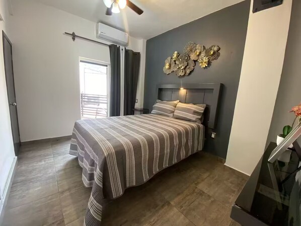 Room - Dpto. 1 Ejecutivo con WiFi, Terraza, Parking y A/c (Cuautla)