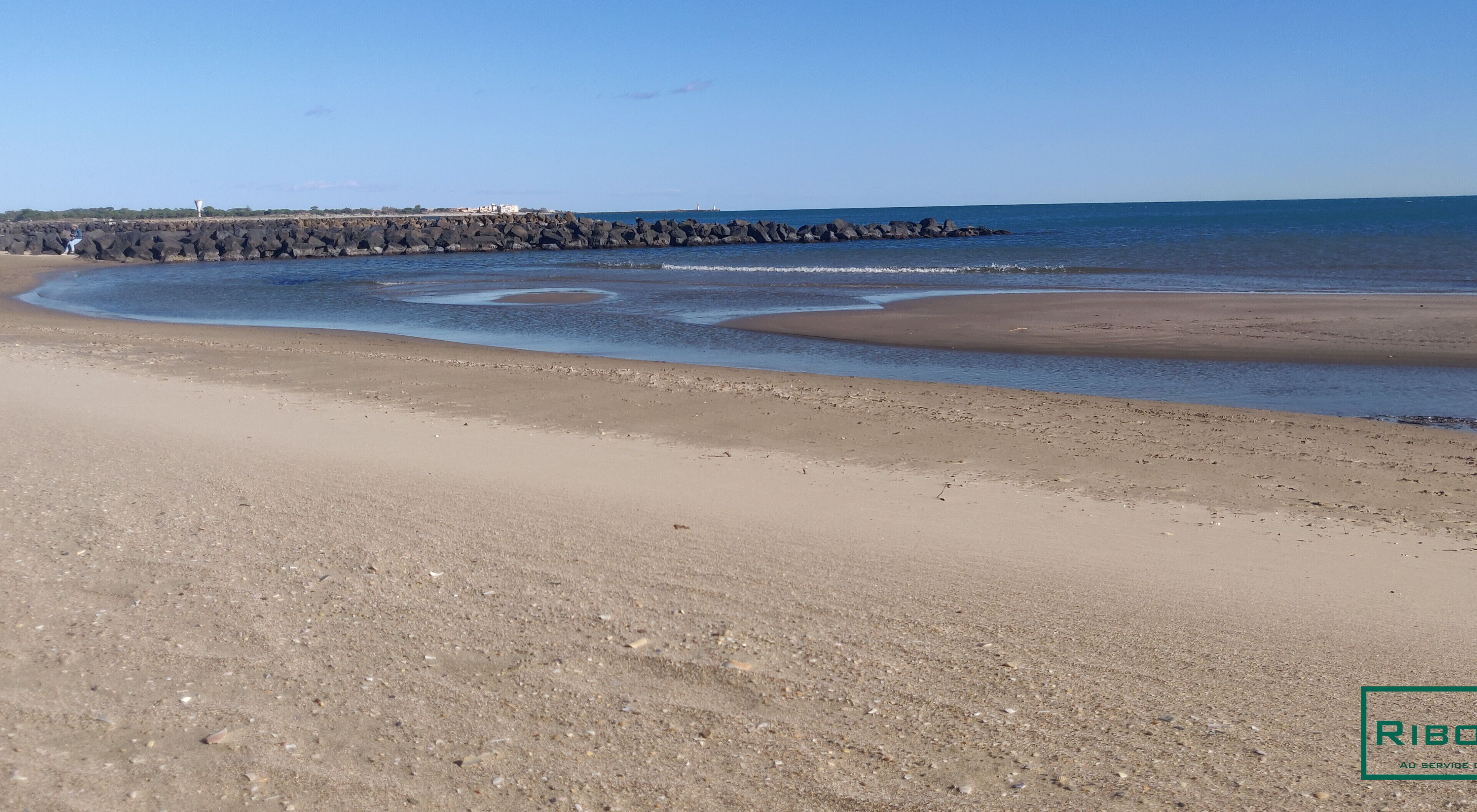 On the beach