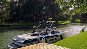 New this season: a private dock for the kayaks, two paddleboards, and tying up a boat if you bring one (public ramp 3 min away)