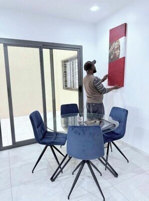Dining - Spacious Two-Bedroom Apartment with a Private Balcony and Terrace (Dakar)