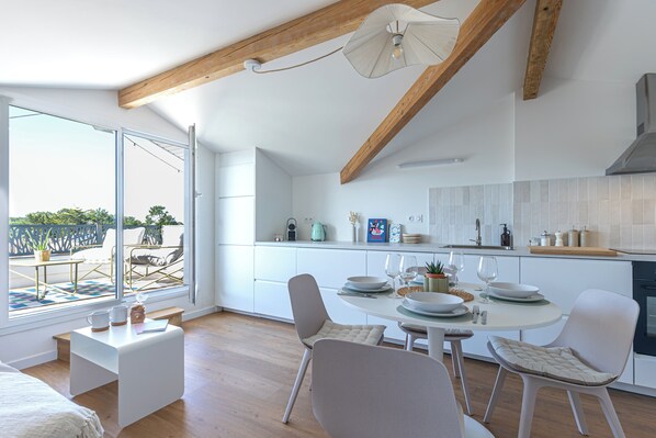 Coffee/tea maker, fridge, oven, dishwasher - Terrasse Dune Océane - Welkeys (Capbreton)