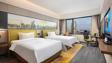 Superior Twin Room | Desk, laptop workspace, blackout drapes, iron/ironing board