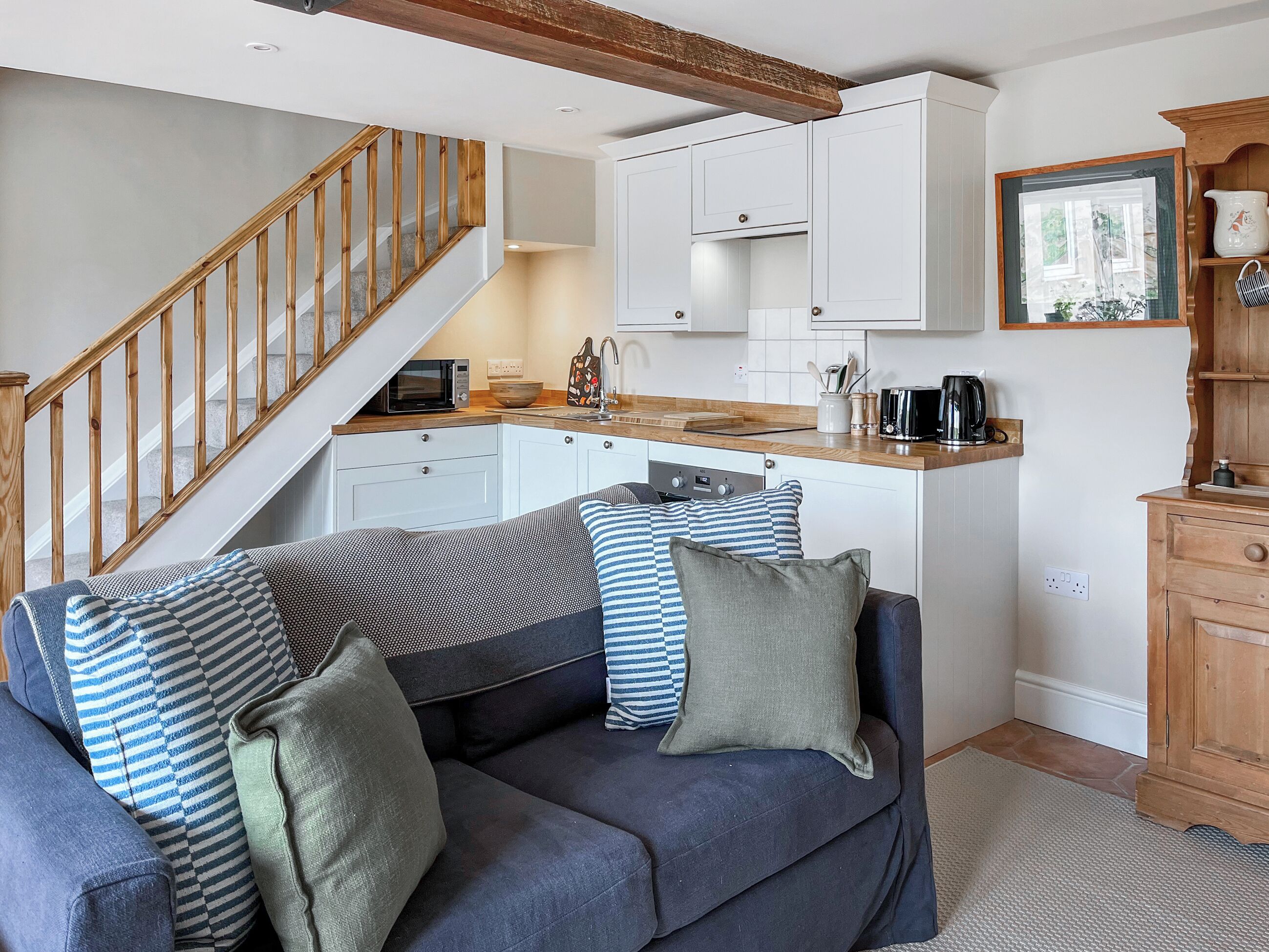 Open plan living space | The Cartshed - Aldmoor Farm Holidays, Malton